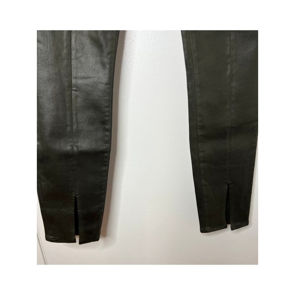 L'Agence Women's Jyothi High Rise Split Ankle Army Coated Jeans NEW ~ Size 32 - Picture 3 of 9